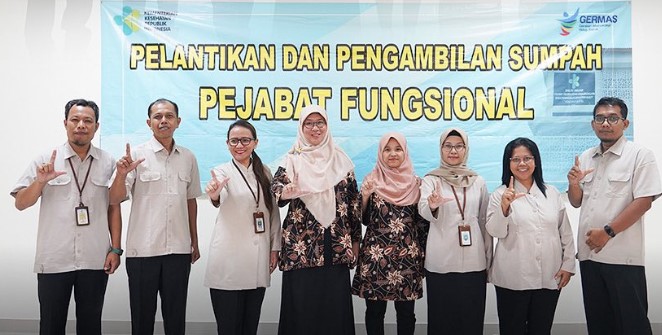 2 Pejabat Fungsional BB Labkesmas Yogyakarta Resmi Dilantik oleh Sekretaris Ditjen Kesmas